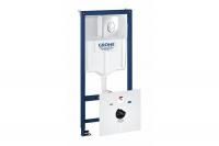 Комплект Grohe Rapid SL 4 в 1: инсталляция для подвесного унитаза, накладная панель Skate Air, крепл