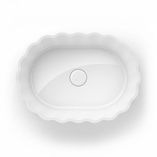 Раковина ARTBASIN Conchiglia/АртБейзин Конкилья 50 белый глянец, CC.wb.50\WHT