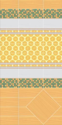 Плитка настенная Kerama Marazzi Салерно 15х40 желтый 15043