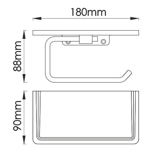 Держатель туалетной бумаги WasserKRAFT , K-1525