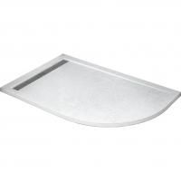 Поддон литой Cezares TRAY 120*90 левый искусствен. мрамор, TRAY-AS-RH-120/90-550-30-W-L