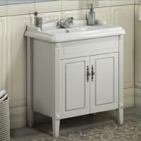 Тумба-умывальник Comforty "Палермо-80" белый глянец с раковиной Comforty 3380