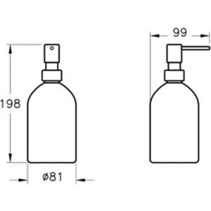 Диспенсер для жидкого мыла Vitra Origin, черный, хром, A44891