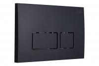 Клавиша смыва Logan Space Black Mattе двойная, черная матовая, 297680