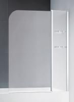 Шторка для ванны Cezares Eco 120*140 см, рифленое стекло, хромированный профиль, правосторонняя, ECO