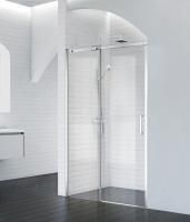 Душевая дверь BelBagno 1100x1950, прозрачное стекло, хромированный профиль, ACQUA-BF-1-110-C-Cr