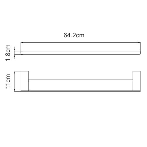 Держатель полотенец WasserKRAFT Sauer K-7900, K-7940