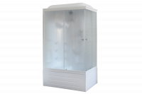 Гидромассажный бокс Royal Bath  120х80х217, матовое стекло, белый профиль, левая, RB 8120BP2-M-L