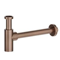 Сифон для раковины Newform X-Steel 316, под донный клапан, 300мм, бронза мат., 244X.59.067