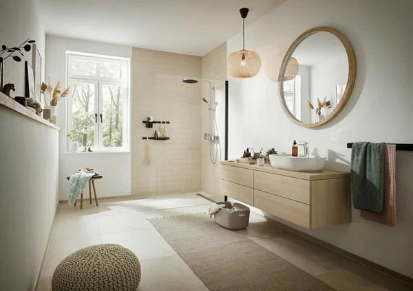 Декоративная планка для аксессуаров Hansgrohe WallStoris 50 см, черный матовый, 27902670