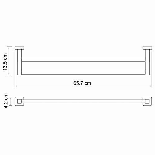 Держатель полотенец WasserKRAFT Lippe K-6500, K-6540