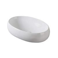 Раковина SantiLine 585х400х150, накладная без перелива, белый, SL-1074