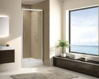 Душевая дверь Cezares Eco 90*190 см, прозрачное стекло, хромированный профиль, ECO-O-BA-1-90-C-Cr