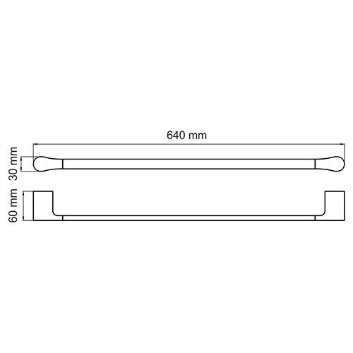 Держатель полотенец WasserKRAFT Aisch K-5900, K-5930