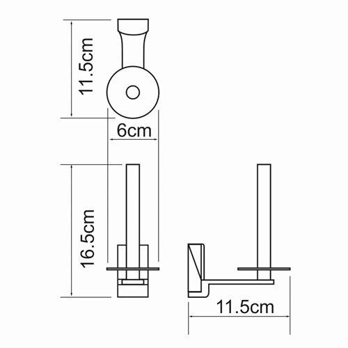 Держатель запасного рулона WasserKRAFT Exter K-5200, K-5297