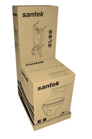 Пэк Santek "Бореаль" (подвес. унитаз с сиденьем SC, инсталляция, панель бел. цвета), 1.WH30.2.464