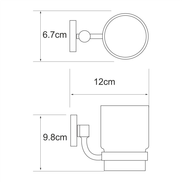 Стакан WasserKRAFT Rhein K-6200, K-6228