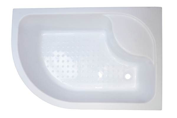 Душевая кабина Royal Bath 120х80х200, прозрачное стекло, белый профиль, правый, RB 8120BK-T-R