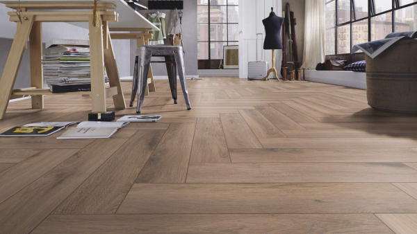 Ламинат Kronotex Herringbone Дуб Метц 665x133  мм, D3766
