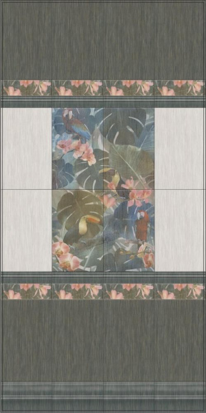 Плинтус Kerama Marazzi Пальмовый лес беж светлый 25x15 FMB017