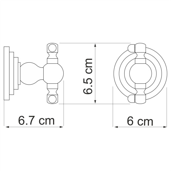 Крючок WasserKRAFT Ammer K-7000, K-7023D
