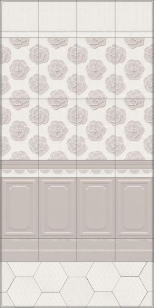 Плитка Kerama Marazzi 25х40 Багатель светлый 6352