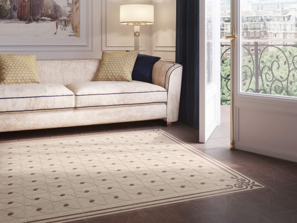 Декор Kerama Marazzi 12х16 Версаль беж OBA009