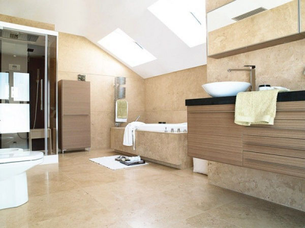 Плинтус Grasaro  Travertino Polish Light Grey/Светло-серый G-410/p01 7,6х60 G-410/PR/p01/7,6x60