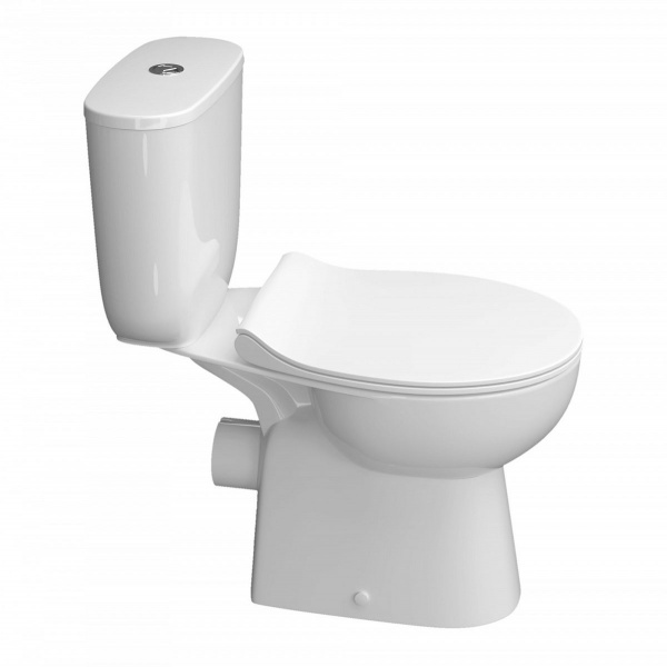 Унитаз-компакт Керамин Гольф R с сиденьем Slim микролифт, белый, CS00076899