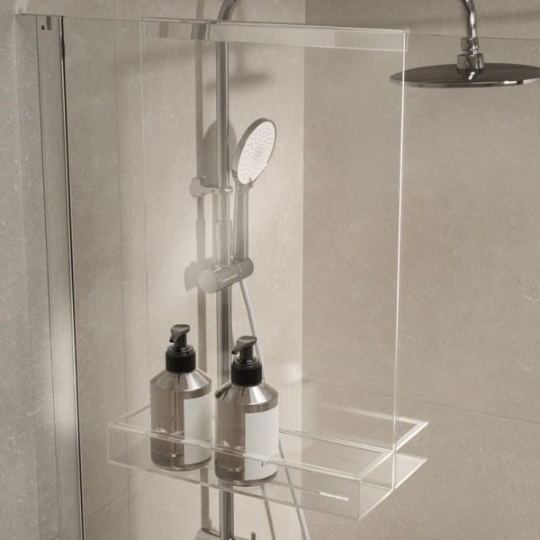 Полка Kerama Marazzi Анголо для душевых ограждений, прозрачная, AN.SH.KM.TR