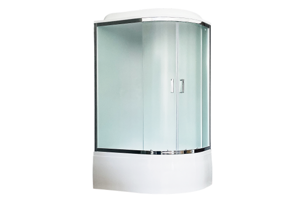 Гидромассажный бокс Royal Bath  120х80х217, белое/матовое стекло, хромированный профиль, левая, RB 8
