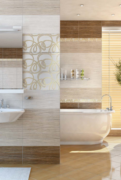 Керамическая плитка настенная Alma Ceramica рельефная Плессо / Plesso 249*500, TWU09PLS404