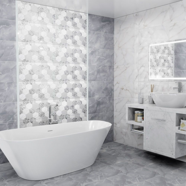 Керамическая плитка настенная Alma Ceramica Гриджио / Grigio 249*500, TWU09GRG707