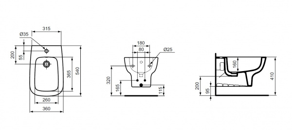 Промо-набор 2 в 1 Ideal Standard: R016267 Инсталляция ProSys + T281501 Подвесное биде ESEDRA, D38640