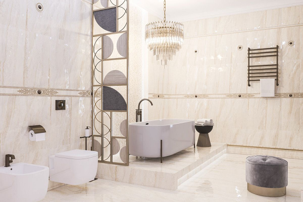 Декор Eurotile Ceramica (вставка в окно) ARTEMIS 364 10.5*10.5