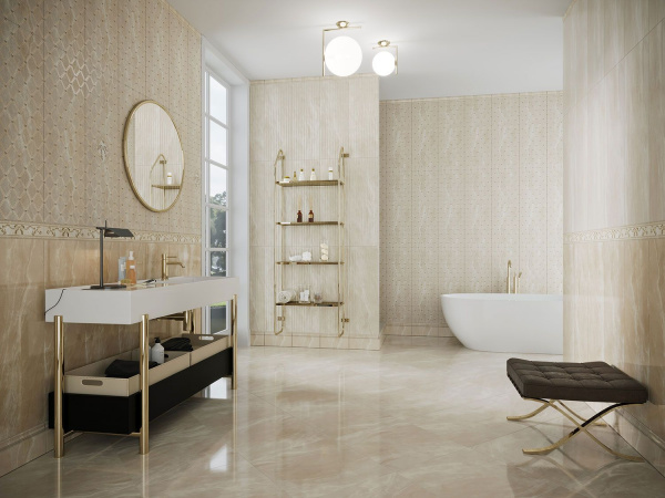 Керамическая плитка настенная Eurotile Ceramica DIANA тёмн. 29,5х89,5, 762 DIU2BG