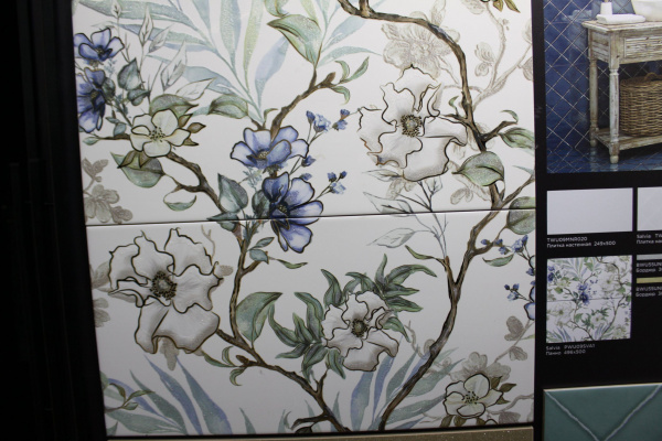 Керамическая плитка настенная Alma Ceramica рельефная Сальвия / Salvia 249*500, TWU09SVA000