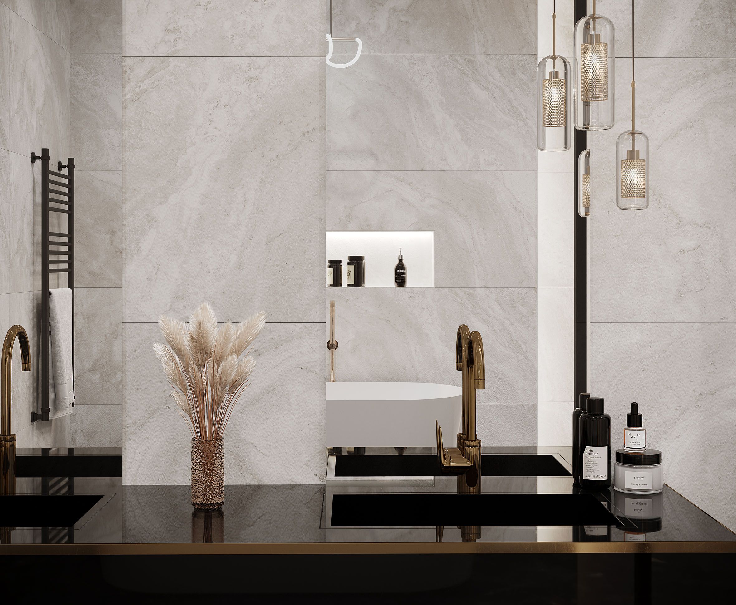 Керамогранит Laparet Титан Вайт 60x60 структурный, х9999286897