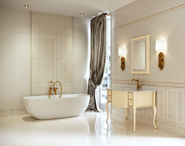 Керамическая плитка настенная Eurotile Ceramica VALENTINO (линии) 29,5х89,5, 226 VLD2GY