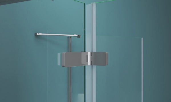 Душевая кабина BelBagno Kraft 1200x1000x1950, прозрач стекло, хром левый, KRAFT-AH-22-120/100-C-Cr-L