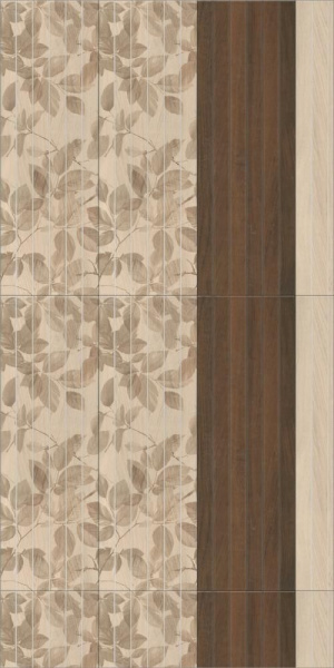 Керамическая плитка настенная Keramam Marazzi Семпионе коричневый темный 30x89,5, 13096R