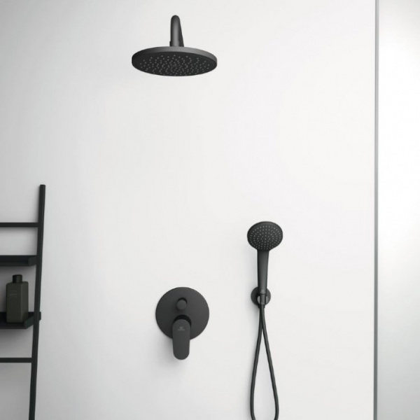 Подключение для душевого шланга Ideal Standard IdealRain, с держателем, черный, BC807XG