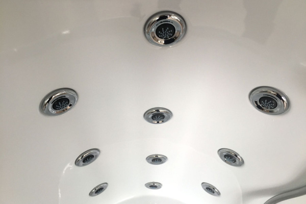 Гидромассажный бокс Royal Bath 140х95х225,  прозрачное стекло, белый профиль, правая, RB 140ALP-T-R