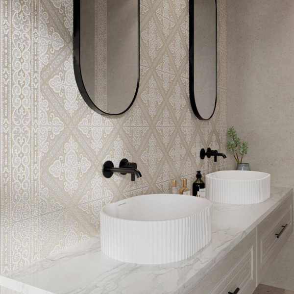 Бордюр Kerama Marazzi Карму бежевый светлый мат 30х12, BDA019R