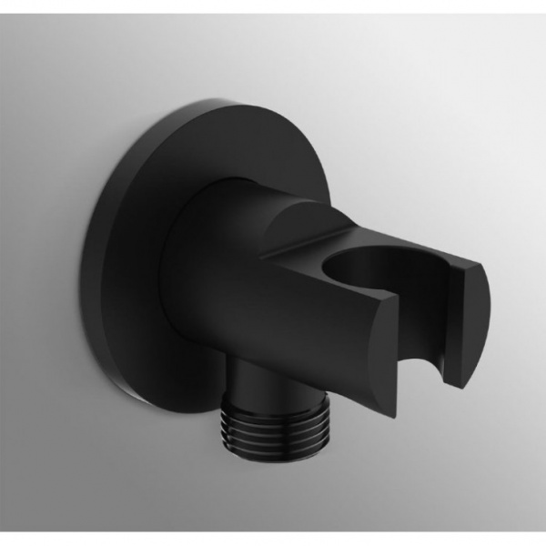 Подключение для душевого шланга Ideal Standard IdealRain, с держателем, черный, BC807XG