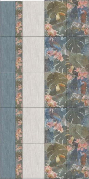 Плитка настенная Kerama Marazzi Пальмовый лес коричневый 25x40, 6367
