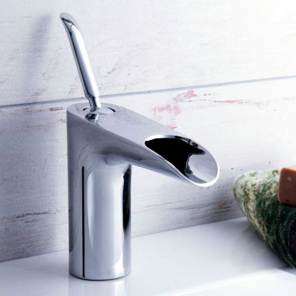 Смеситель для раковины Vitra T4 с каскадным изливом, хром, A42475EXP
