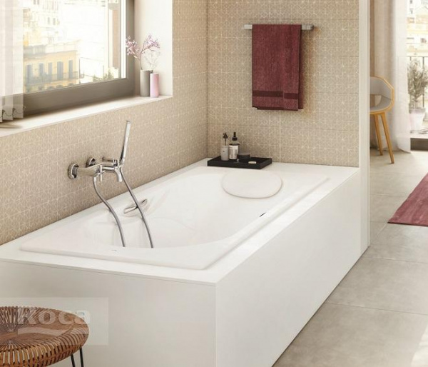 Ванна чугунная Roca MALIBU 170х75, противоскользящее покрытие, без ручек, 7.2309.6.000.0