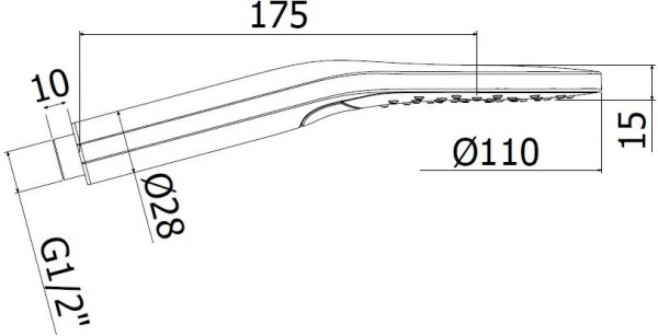 Ручной душ Paffoni Sofia (ZDOC122CR + ZSUP022CR + ZFLO018CR)