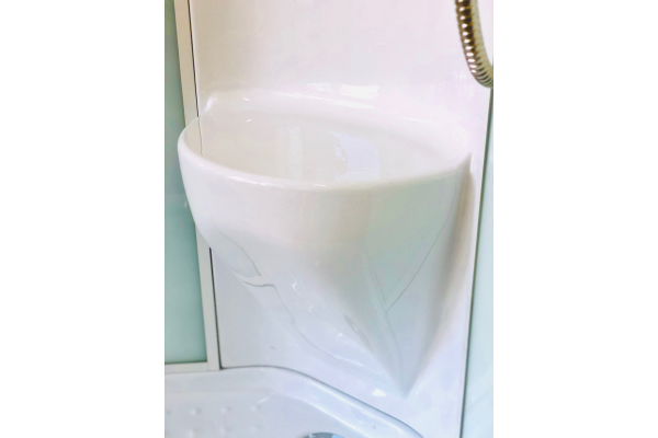 Гидромассажный бокс Royal Bath 90х90х217, белое/матовое стекло, хромированный профиль, RB 90HK7-WС-С